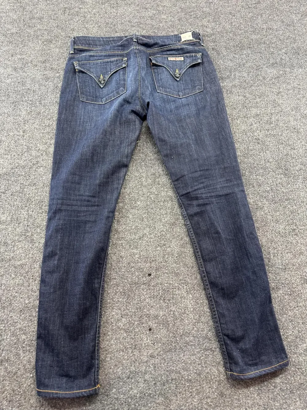Hudson Collin Skinny Jeans Womens 29 Blue Dark Wash Flap Pocket Denim Stretch